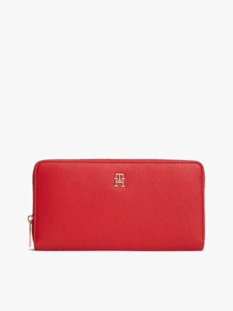 Rosu Hilfiger Icon Portofel Cu Fermoar  Femei