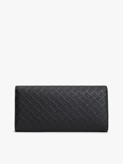 Negru Hilfiger Icon Portofel Cu Clapa  Femei