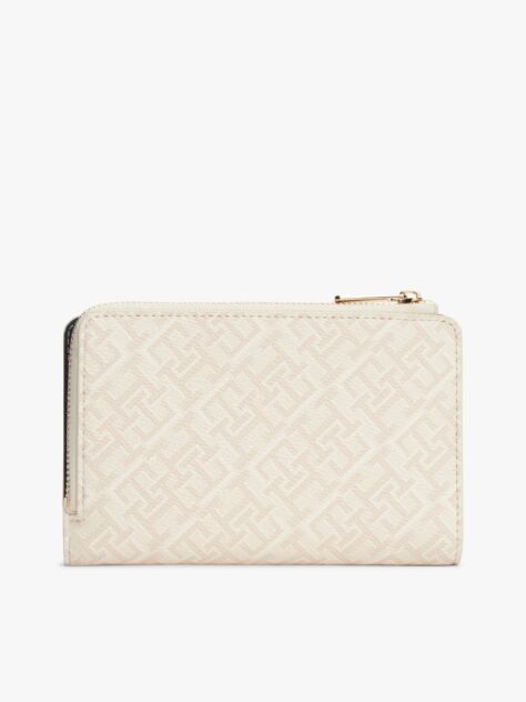 Beige Hilfiger Icon TH Monoplay Bifold Wallet  Women