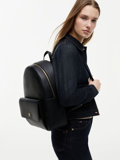 Negru Hilfiger Icon Rucsac Dome  Femei