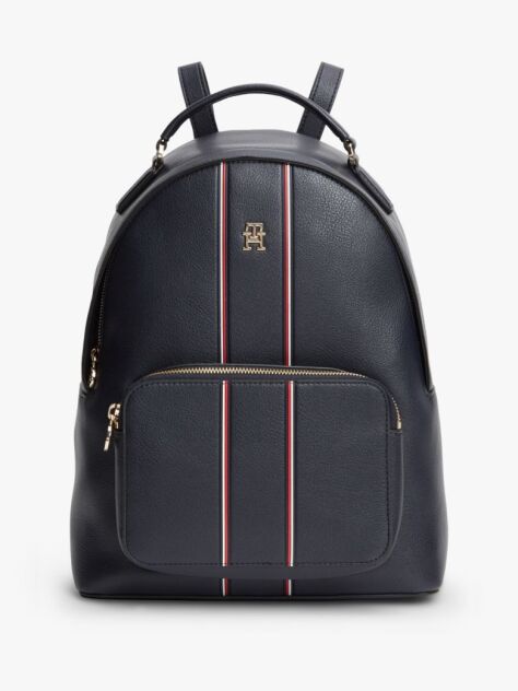 Blue Rucsac Signature Cu Finisaj Pebble Grain  Femei