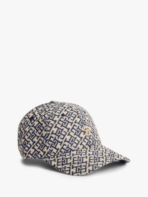Blue Sapca De Baseball Cu Jacquard TH Cu Monograma  Femei
