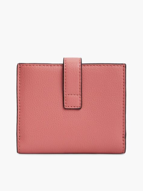 Roz Portofel Bifold Cu Monograma TH  Femei