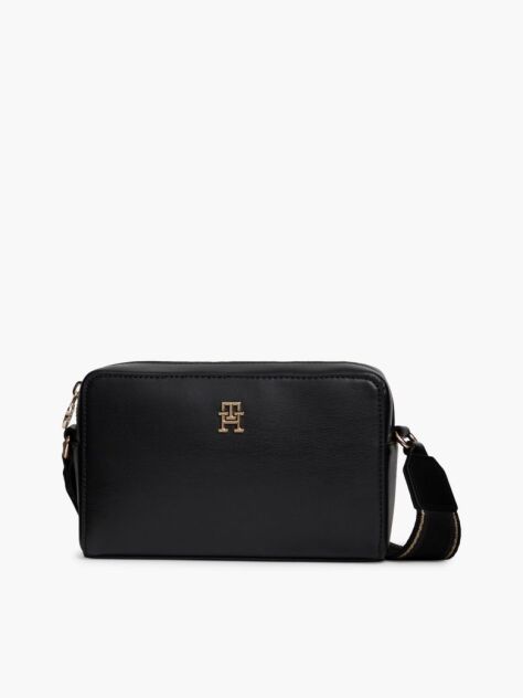 Negru Geanta Crossbody Camera Cu Logo Repetat Pe Bareta  Femei