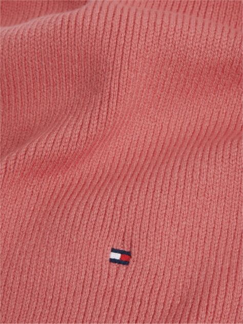 Roz Fular Din Lana Tricotat Cu Steag Hilfiger  Femei