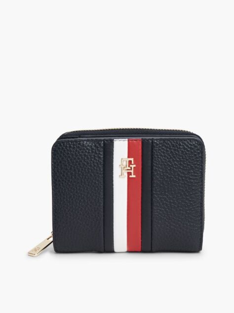 Blue Portofel Cu Imprimeu Hilfiger Icon Si Fermoar  Femei