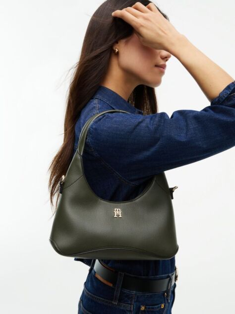 Verde TH Geanta Hobo Crossbody Cu Monograma TH  Femei