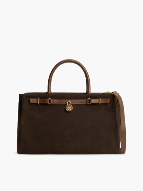 Brown The American Icon Suede Tote Bag  Women