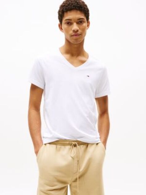White V-NECK T-SHIRT  Men