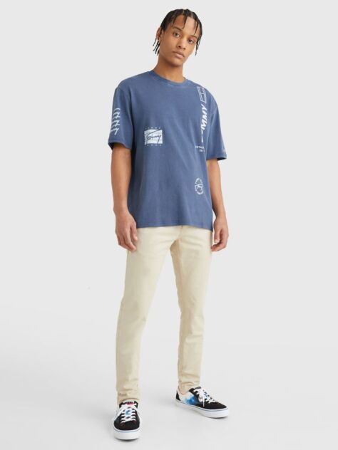 Bej Pantaloni Chinos Slim Fit Scanton  Barbati