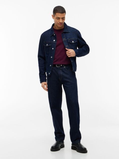 Purple Tommy Badge Crew Neck T-Shirt  Men