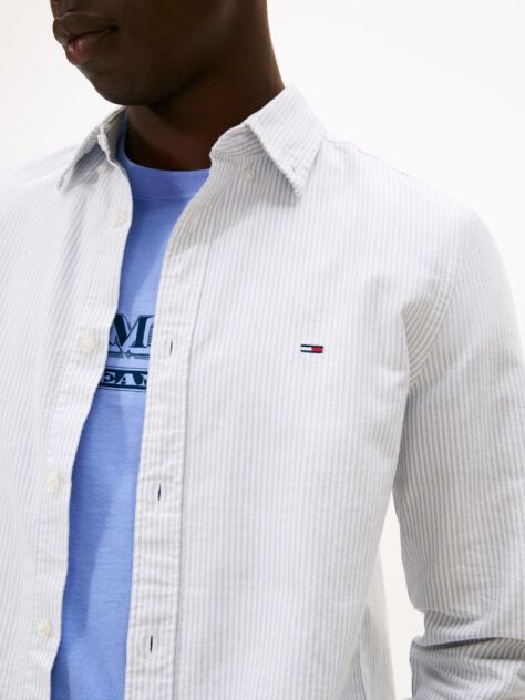 Multi Camasa Oxford Slim Cu Dungi  Barbati