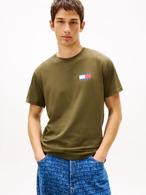 Verde Tricou Slim Cu Logo    Barbati
