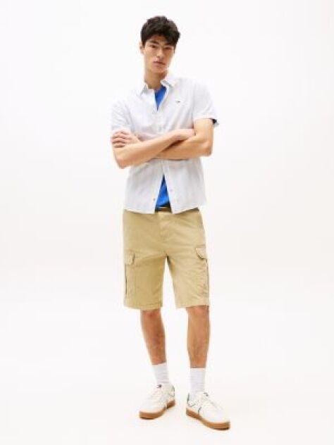 Beige Otis Straight Cargo Shorts  Men