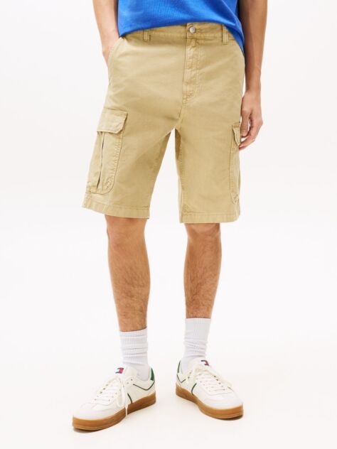 Beige Otis Straight Cargo Shorts  Men