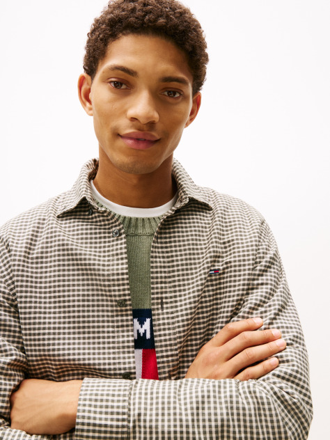 Multi Regular Oxford Check Shirt  Men