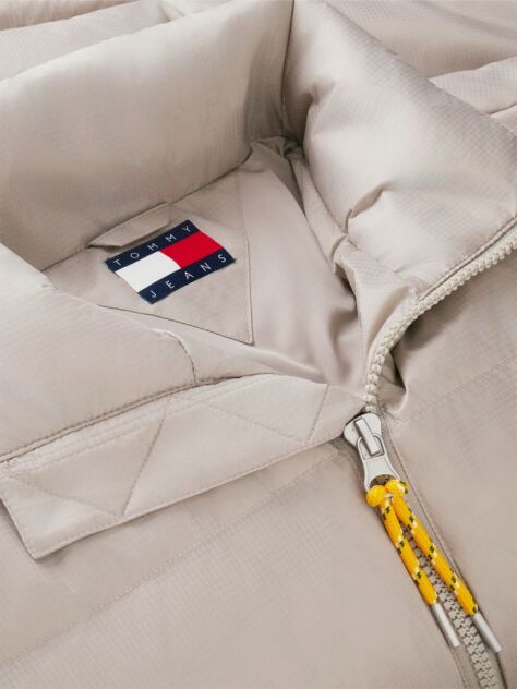 Brown Water Repellent Ripstop Alaska Puffer Jacket  Men