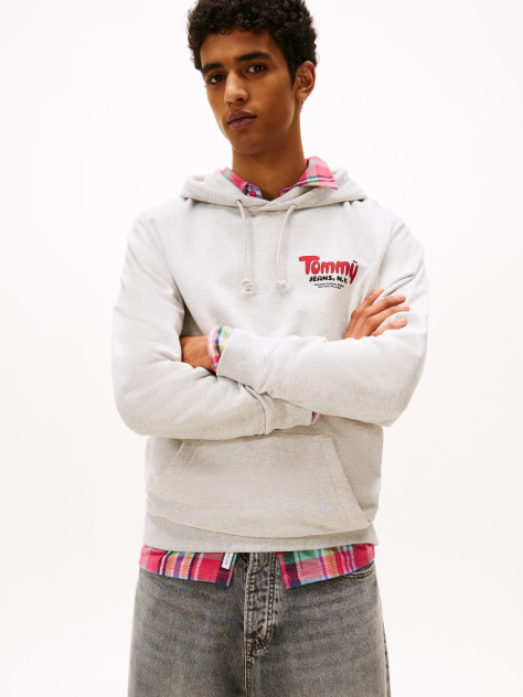 Grey Logo Terry Hoody  Men