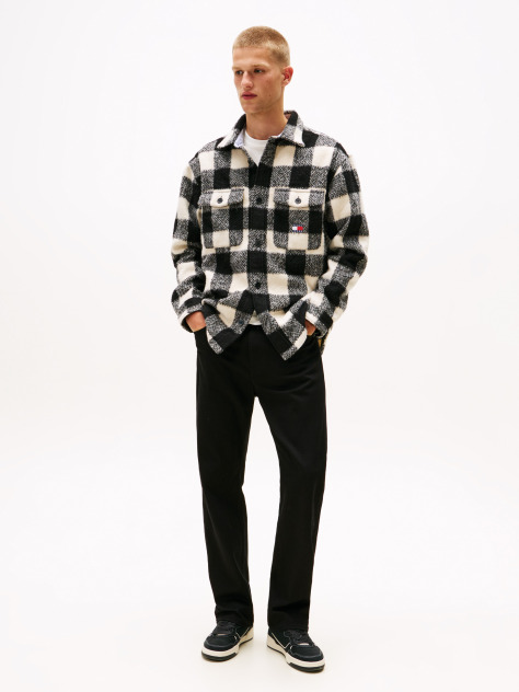 Denim Blugi Otis Negri Overdyed Cu Croiala Dreapta  Barbati