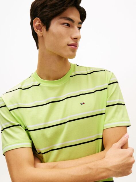 Multi Tricou Relaxat Din Jersey Cu Dungi Si Steag Hilfiger  Barbati