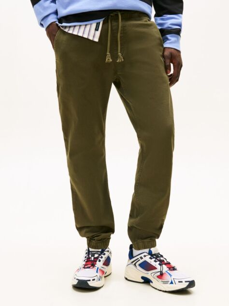 Verde Scanton Pantaloni Din Panza  Barbati