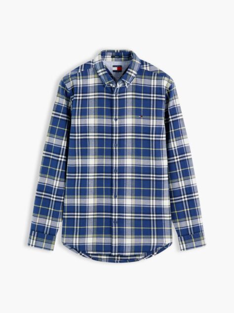 Multi Regular Fit Check Brushed Flannel Shirt  Men