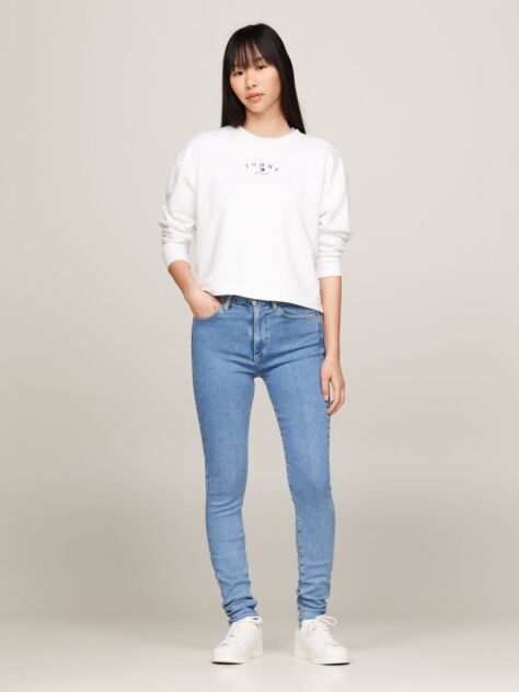 Denim  Jeans Super Skinny Cu Talie Inalta Sylvia  Femei