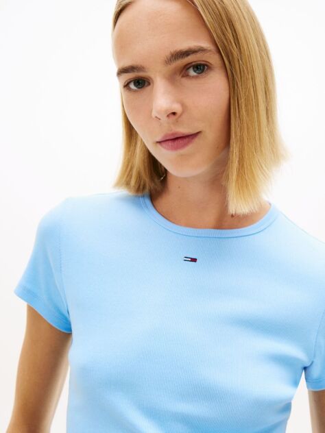 Blue Tricou Slim Essential  Femei