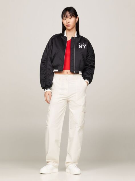 Beige Harper High Rise Mom Cargo Trousers  Women