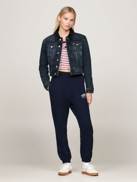 Denim Izzie Faded Padded Denim Trucker Jacket  Women