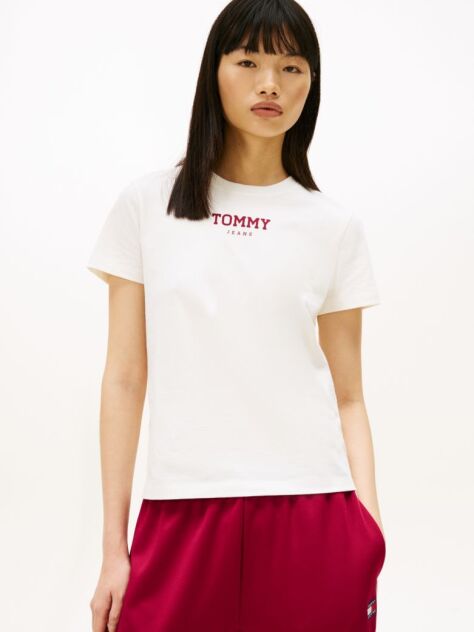 Beige Essential Regular Logo T-Shirt  Women