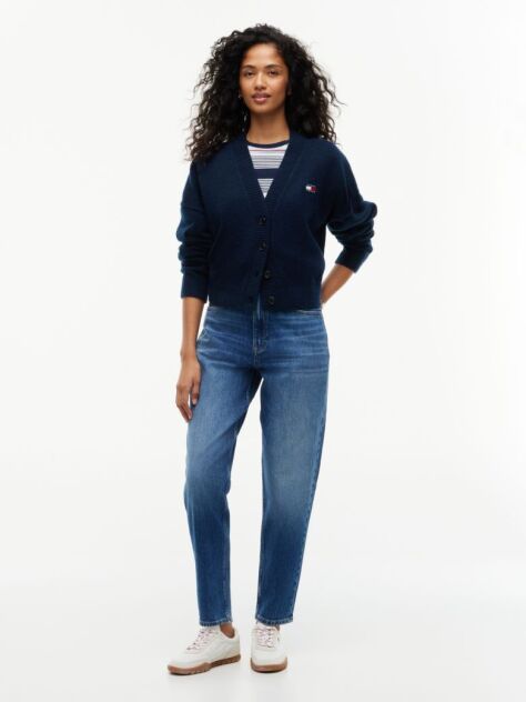 Denim High Rise Tapered Mom Jeans  Women