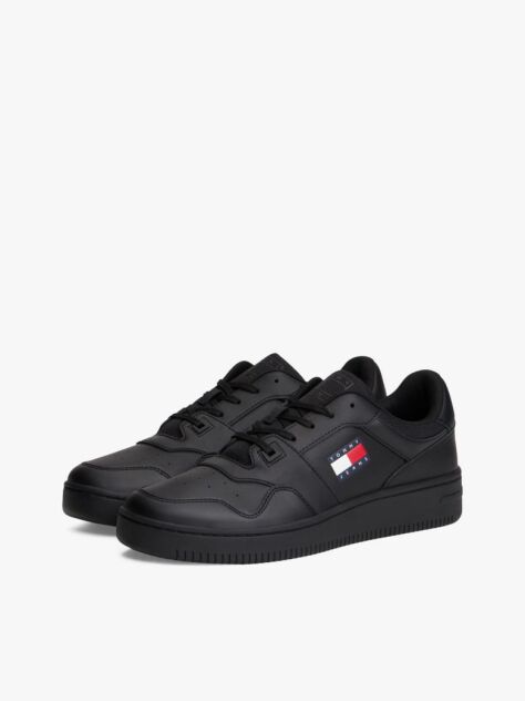 Negru Pantofi Sport Din Piele Retro  Barbati