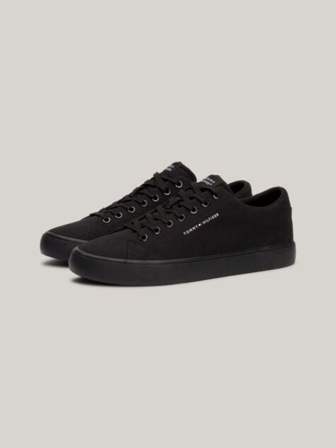 Negru Pantofi Sport Din Panza Cu Siret  Barbati