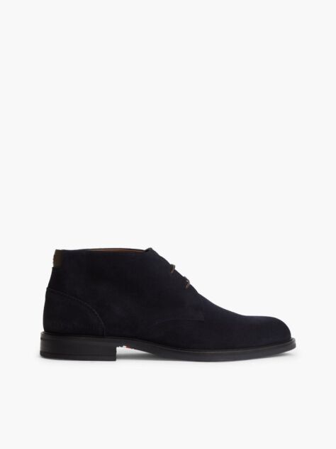 Blue Ghete Din Suede Cu Sireturi  Barbati