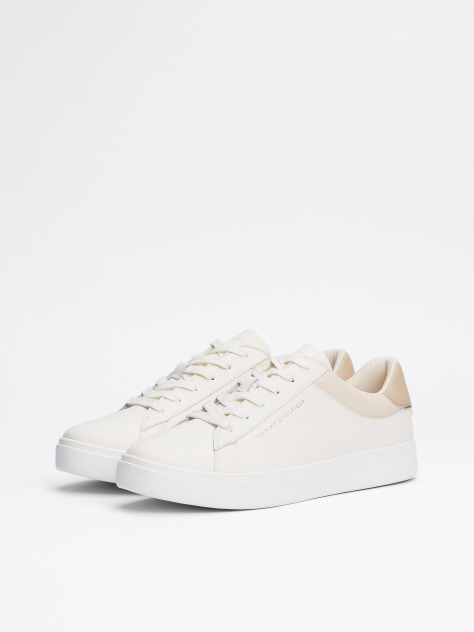 Bej Pantofi Sport Essential Din Piele Metalizata  Femei