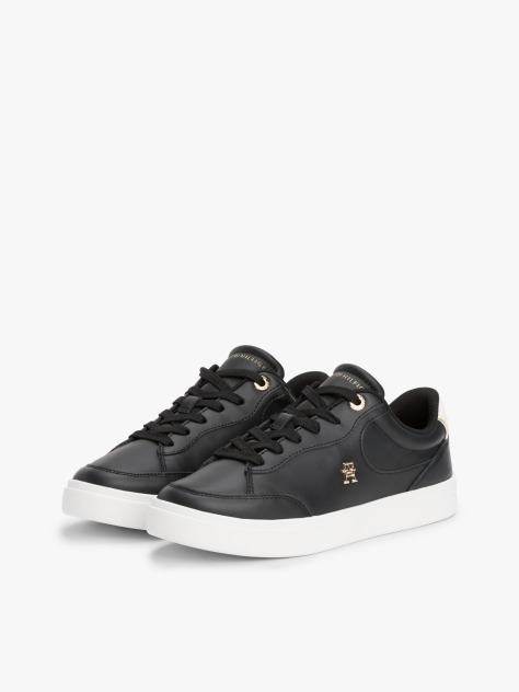 Negru Pantofi Sport Din Piele TH Monogram  Femei