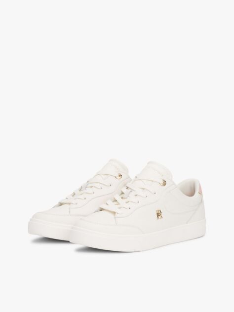 Alb Pantofi Sport Din Piele TH Monogram  Femei