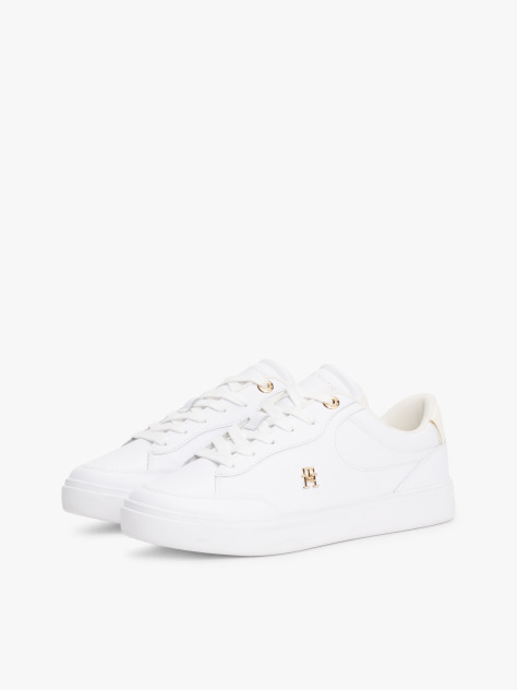 Alb Pantofi Sport Din Piele TH Monogram  Femei