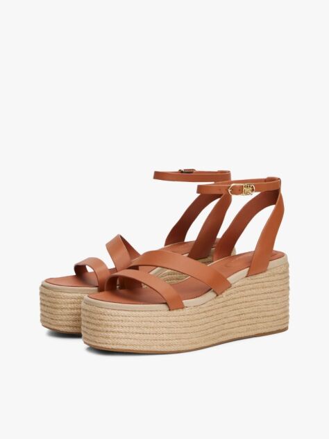 Maro Espadrile Cu Platforma Din Piele  Femei