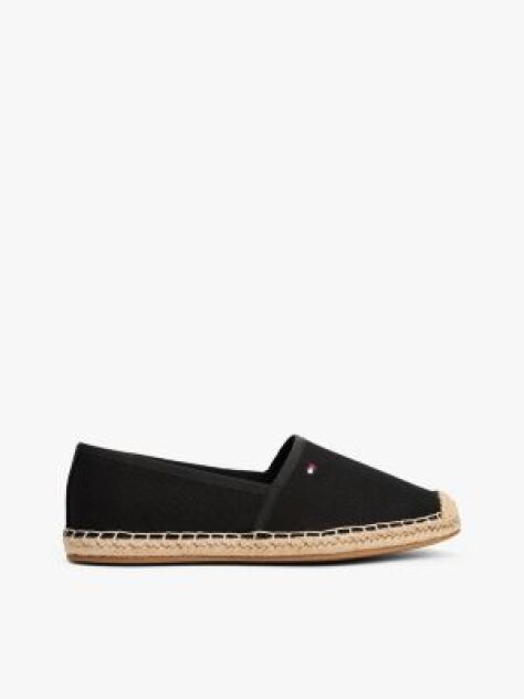 Black Flag Embroidery Canvas Espadrilles  Women