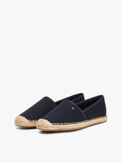 Blue Flag Embroidery Canvas Espadrilles  Women