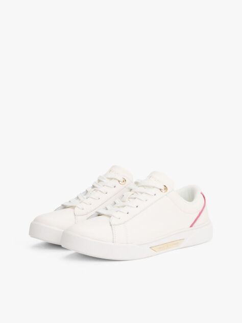 Alb Pantofi Sport De Teren Din Piele  Femei
