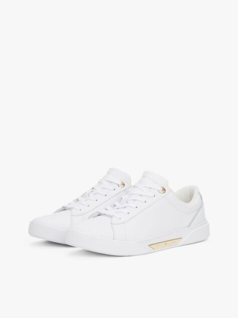 Alb Pantofi Sport De Teren Din Piele  Femei