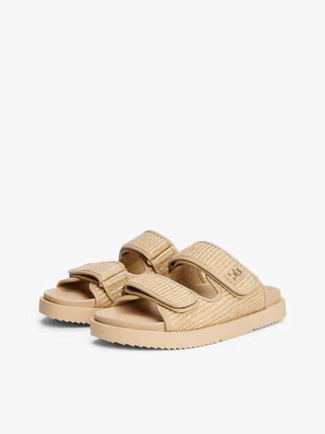 Bej Sandale TH Monogram Cu Catarama  Femei