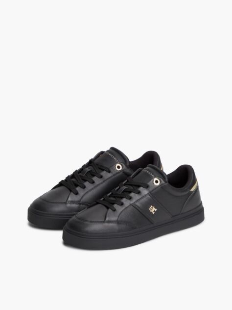 Negru Adidasi Din Piele Cu Talpa Pebble Grain  Femei