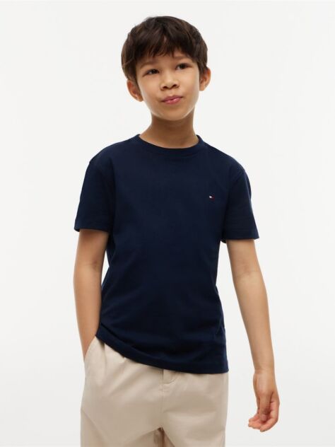 Blue Tricou Din Bumbac Organic Essential  Baieti