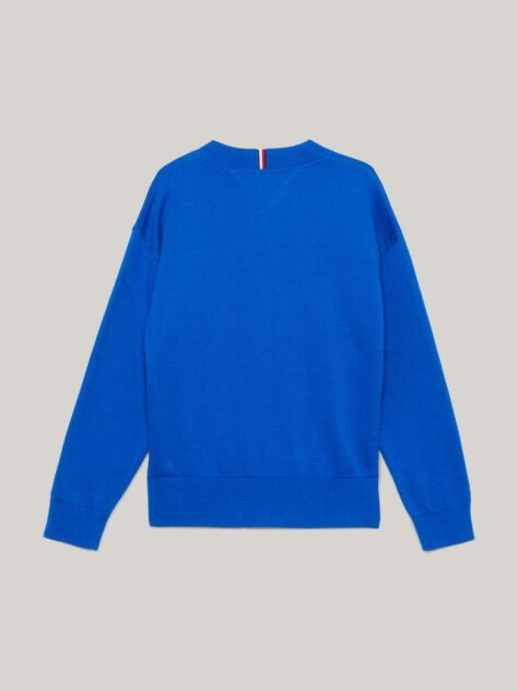 Blue Script Logo Terry Jumper  Boys