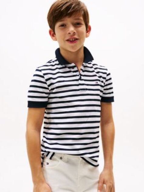 Blue Polo Regular Fit Essential Cu Steag Brodat  Baieti