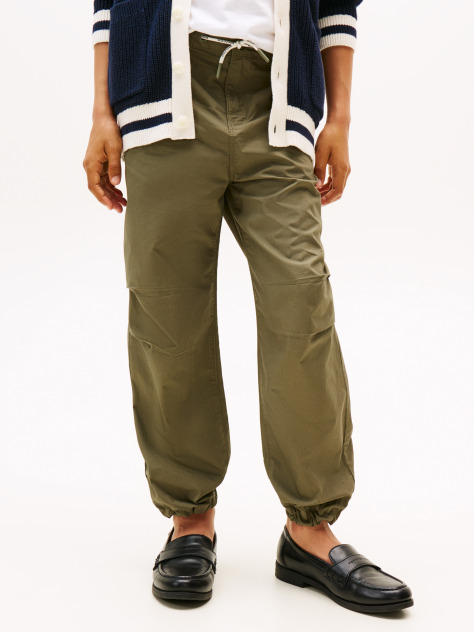 Verde Pantaloni Tip Parachute Relaxati  Baieti